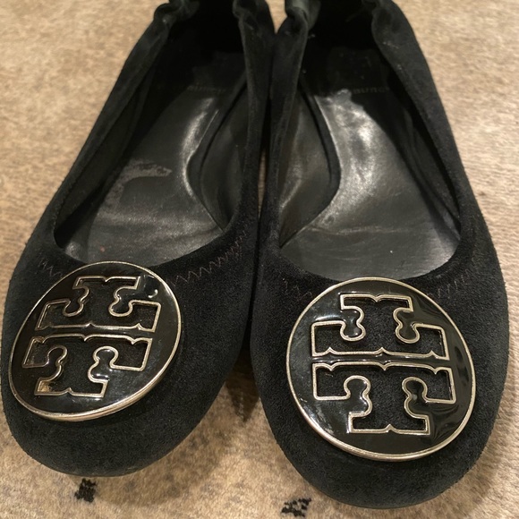 Tory Burch Velvet Reva Flats - Picture 2 of 4